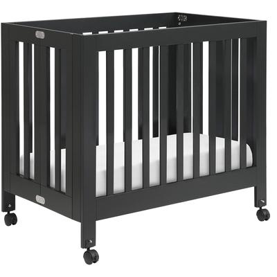 Babyletto Origami Mini Crib - Black Finish