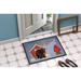 Red Barrel Studio® Antheny Dog House Wire Haired Dachshund Outdoor Door Mat Rubber | 18 W x 27 D in | Wayfair BB2883MAT