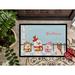 The Holiday Aisle® Calie Merry Christmas Carolers Bull Terrier Outdoor Door Mat Rubber | 18 W x 27 D in | Wayfair 7712ED4C6AA04956A3E2D6A1F2F06F53