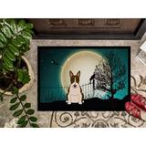 The Holiday Aisle® Charlie-Louise Halloween Scary Bull Terrier Outdoor Door Mat Rubber | 18 W x 27 D in | Wayfair A369BF034E424CEDBE0D742B9ADFBBD4