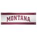White Montana Grizzlies 2' x 6' Vinyl Wordmark Horizontal Banner