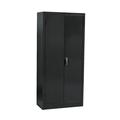 Sandusky Lee 72 Inch Locking Storage Cabinet w/ 4 Adjustable Shelves Black