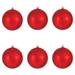 The Holiday Aisle® Holiday Décor Ball Ornament Plastic in Red | 4 H x 4 W x 4 D in | Wayfair HLDY2039 32177198