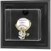 San Diego Padres Black Framed Wall-Mounted Logo Baseball Display Case