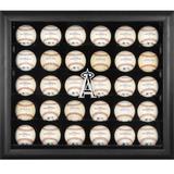 Los Angeles Angels Logo Black Framed 30-Ball Display Case