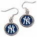 Women's WinCraft Silver New York Yankees Round Dangle Earrings