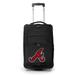 MOJO Black Atlanta Braves 21" Softside Rolling Carry-On Suitcase