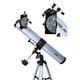 Seben 76/900 EQ-2 - Reflecting telescope for astronomy incl. Smartphone adapter, mount, eyepiece filter set