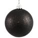 The Holiday Aisle® Holiday Décor Ball Ornament Plastic in Black | 12 H x 12 W x 12 D in | Wayfair HLDY2502 32405527