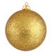 The Holiday Aisle® Holiday Décor Ball Ornament Plastic in Yellow | 12 H x 12 W x 12 D in | Wayfair HLDY2502 32405528