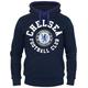 Chelsea FC Official Football Gift Mens Fleece Hoody Navy Blue 3XL