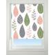 UNIVERSAL Leaf Patterned Thermal Blackout Roller Blind, Multi, W150cm