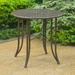 Alcott Hill® Dalmatia Metal Bistro Outdoor Table Metal in Brown | 29 H x 30 W x 30 D in | Wayfair 19A8199E6A4D409785BE1F925356D95B