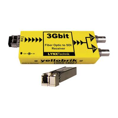 Lynx Technik AG yellobrik 3Gbit Fiber Optic to SDI Receiver (Single Mode LC Connection) O RX 1802 LC