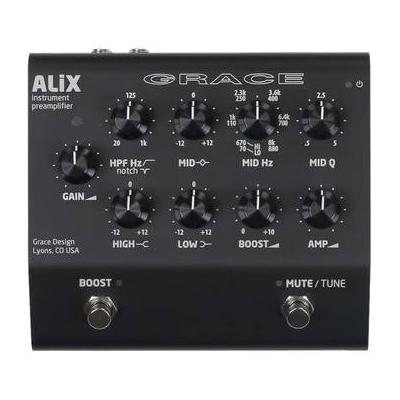 Grace Design ALiX Single-Channel Acoustic-Instrument Preamp, EQ, DI & Boost Pedal (Black ALIX-BK