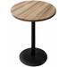 Holland Bar Stool Dicle Bar Outdoor Table Wood/Metal in Brown | 42 H x 30 W x 30 D in | Wayfair OD214-2242BWOD30RNat