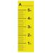 RetailSource Growth Chart Plastic in Yellow | 60 H x 22 W in | Wayfair ZY-JT001-O