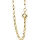 ANTOMUS® 18K REAL GOLD VERMEIL Sterling Silver Diamond cut Oval Link Belcher chain 2.3mm Wide 30 inch