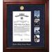 Patriot Frames Coast Guard Certificate Executive Picture Frame 18.75 H x 16.25 W x 1.5 D in red/brownWood in Gold | 8.5" x 11" | Wayfair