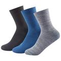 Devold - Daily Medium Kid Sock 3-Pack - Merinosocken 31-34 | EU 31-34 grau/blau