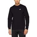 NIKE Nikyg Men Sportswear Club Crew Bb Sweatshirt - Black/White, Small