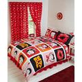 Super King Size Bed Betty Boop Picture Perfect, Duvet / Quilt Cover Bedding Set Fully Reversible, Polka Dot Wink Hearts Pudgy Dog Lips Kiss Kicking Classic Iconic Images, Black White Red Pink Orange Yellow