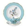 Royal Albert 109 100 Years 40017589 1950 Festival Teacup, Saucer & 20cm Plate, 3 Pc Set, Fine Bone China