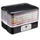 Cooks Professional Food Dehydrator | Food Dehydrators with Trays | Fruit Dryer Machine for Home | Adjustable Temperature Control and Timer 240W | (5 Tier)