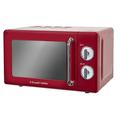 Russell Hobbs RHRETMM705R-N 17 L 700 W Red Compact Retro Solo Manual Microwave with 5 Power Levels, Timer, Defrost Setting, Easy Clean