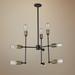 Artcraft Jersey 25 1/4" Wide Vintage Brass 9-Light Pendant