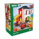 BRIO World Fire & Rescue - Rescue Central Fire Station for Kids Age 3 Years Up - Compatible with all BRIO Railway Train Sets & Accessories Multicoloured