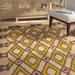 White/Yellow 96 x 0.38 in Indoor Area Rug - Dakota Fields Bowden Hand-Hooked Beige/Yellow Area Rug | 96 W x 0.38 D in | Wayfair BNGL6626 32889382