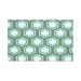 Brayden Studio® Blane Geometric Print Fleece Throw Microfiber/Fleece/Microfiber/Fleece in Green/Blue | 60" L x 50" W | Wayfair BRYS4028 32815731