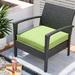 Wade Logan® Indoor/Outdoor Seat Cushion Polyester in Green | 3 H x 20 W x 20 D in | Wayfair BRYS4043 32832208