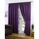 viceroy bedding Pair of PLUM PURPLE 66" Width x 108" Drop, Luxury FAUX SILK Pencil Pleat Curtains INCLUDING PAIR OF MATCHING TIE BACKS