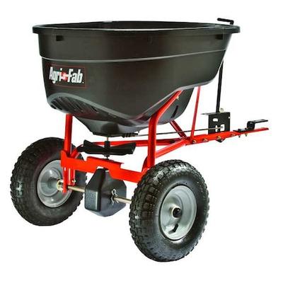 AGRI-FAB 45-0463 130 lbs Cap Broadcast Tow Behind Spreader For Salt, Fertilizer