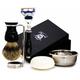 Haryali London 5 Edge Razor with Silver Tip Badger Hair Shaving Brush, Shaving Bowl and Soap, Shaving Stand Perfect Shaving Set for Mens Grooming