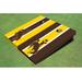 All American Tailgate 2' x 4' NCAA 10 Piece Long Stripe Manufactured Cornhole Board Set Manufactured in Brown | 12 H x 24 W x 48 D in | Wayfair