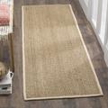 White 30 W in Area Rug - Union Rustic Deschamps Natural/Ivory Area Rug Jute & Sisal/Bamboo Slat & Seagrass | Wayfair