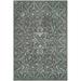White 24 x 0.63 in Indoor Area Rug - Bungalow Rose Samaniego Oriental Handmade Tufted Wool Blue/Dark Grey Area Rug Viscose/Wool | Wayfair