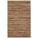 Brown/Red 60 x 0.32 in Area Rug - Langley Street® Garland Melody Stripe Area Rug Nylon | 60 W x 0.32 D in | Wayfair LGLY4025 33225497