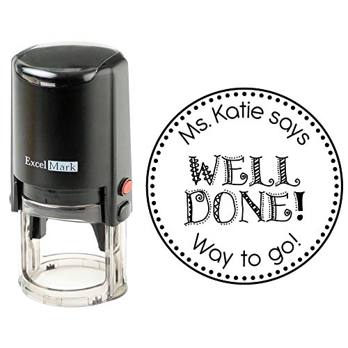 Round Self Inking Teacher Stamp (Well Done)