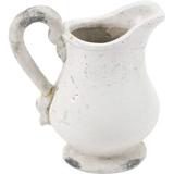 Zentique Pitcher Ceramic/Earthenware/Stoneware in White | 9 H x 8 W in | Wayfair 5268M