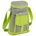 Picnic at Ascot 2 Can Insulated Wine Tote Cooler in Gray/Green | 13 H x 9.5 W x 4.5 D in | Wayfair 398-DG