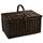 Picnic at Ascot Surrey Picnic Basket w/ Coffee Wicker or Wood in Black/Brown | 16 H x 20 W x 13.5 D in | Wayfair 713C-DO