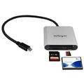 StarTech.com USB 3.0 Flash Memory Multi-Card Reader/Writer with USB-C - SD microSD and CompactFlash Card Reader w/ Integrated USB-C Cable (FCREADU3C)