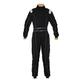 New Adult Karting/Race/Rally One Piece Suits Poly Cotton 8 Brilliant Colors (Black, XXL)