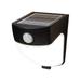 All-Pro Motion-Sensing 120 deg. LED Black Outdoor Floodlight Solar Powered