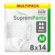 Multipack 8X Lille Healthcare Suprem Pants Maxi Medium (1900ml) 14 Pack Incontinence Protection