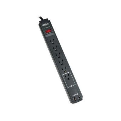 Surge 6 Outlet 6' Cord Black